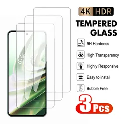 3Pcs Tempered Glass for Oneplus 7 8 9 10 Full cover Screen Protector for Oneplus 7T 9R 9RT 10R 10T Nord Transparent glass Film