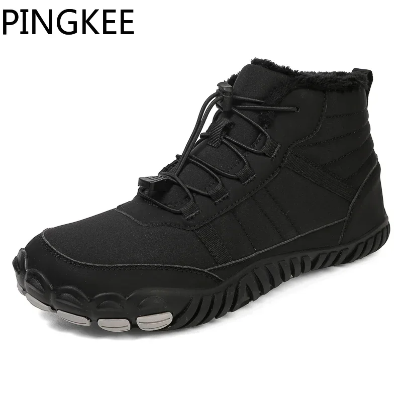 PINGKEE VENOCON Barefoot Shoes Men Women Wide ToeBox Fit Winter Thermal Athletic Minimalist Sneakers Snow Boots Feet Footwear