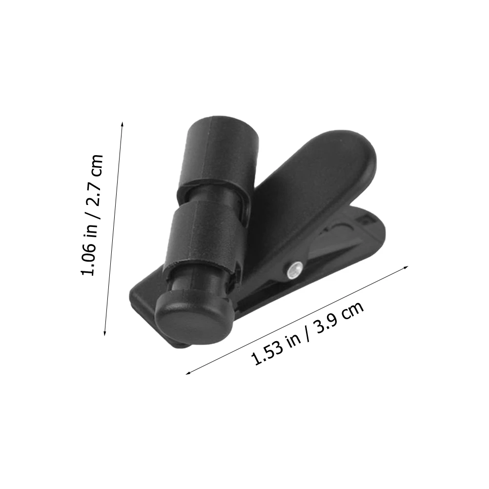 

2pcs Headphone Wire Clips Headset Cord Clips Premium Abs Earphone Holders Running Hiking Outdoor Indoor Use Black Durable