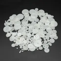 200PCS Mixed Plastic Getriebe Tasche Motor Motor Übertragung Getriebe 0,5 Form DIY Handgemachte Spielzeug Zubehör Motor engranajes de plástico