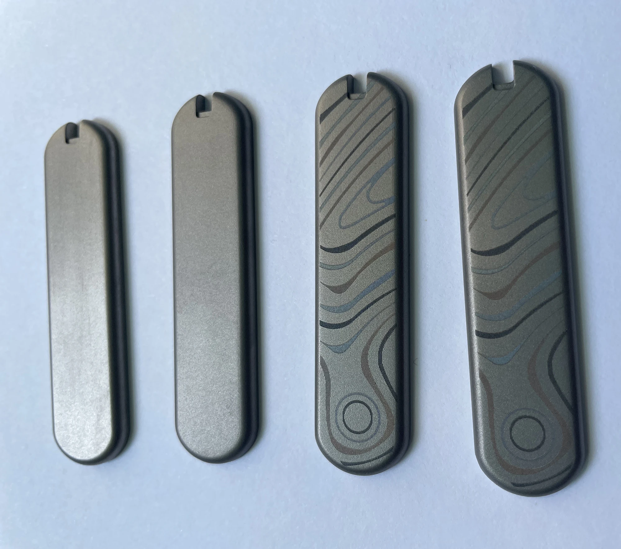 1 Pair 65 SAK Scale Replacement Titanium Alloy Scales for 65mm Victorinox Swiss Army Knife Modify