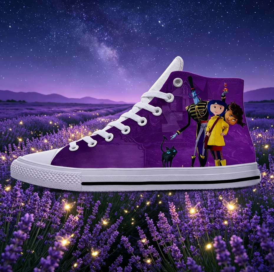

Coraline Horror Film 3D Print Running Sneakers Unisex Shockproof Non Slip Comfortable Breathable Outdoor Street Style Footwear
