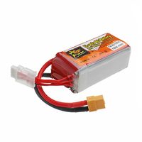 ZOP POWER 14.8V 1500mAH 100C 4S Lipo Battery XT60 Plug Input For FPV Racing Drone