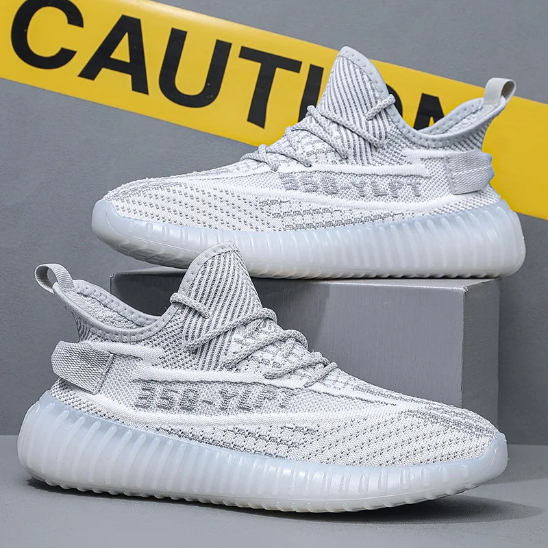 أحذية رياضية كاجوال محبوكة بنمط جديد للرجال 350 حذاء جوز الهند نعل جل خفيف للغاية حذاء جري عصري