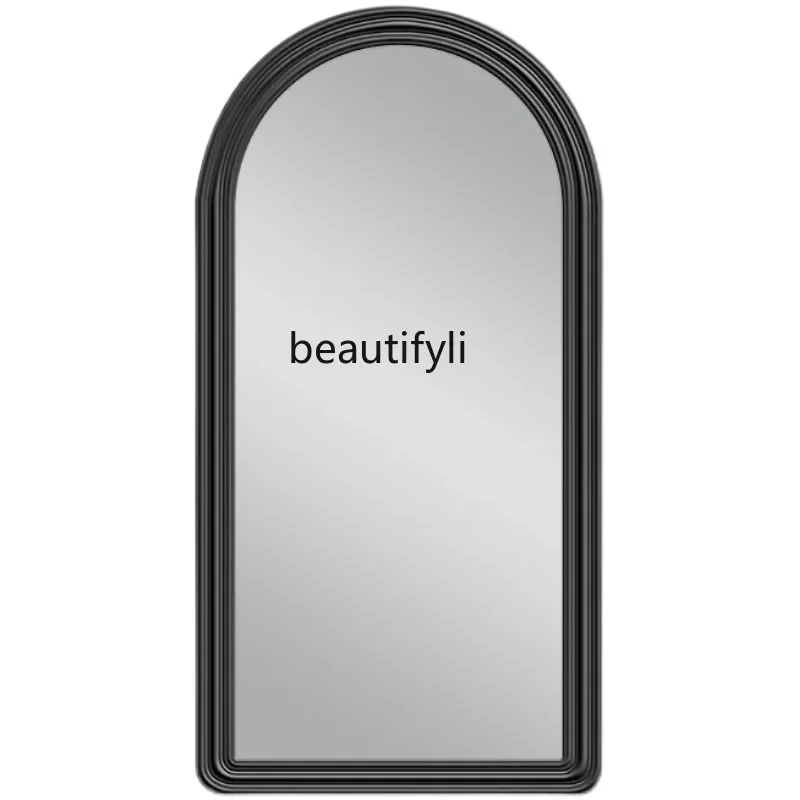 

ss newFull-Body Floor Mirror Home Bedroom Minimalist Style Full-Length Clothing Store Light Luxury Arch-Shaped Wall-Mounted Mir