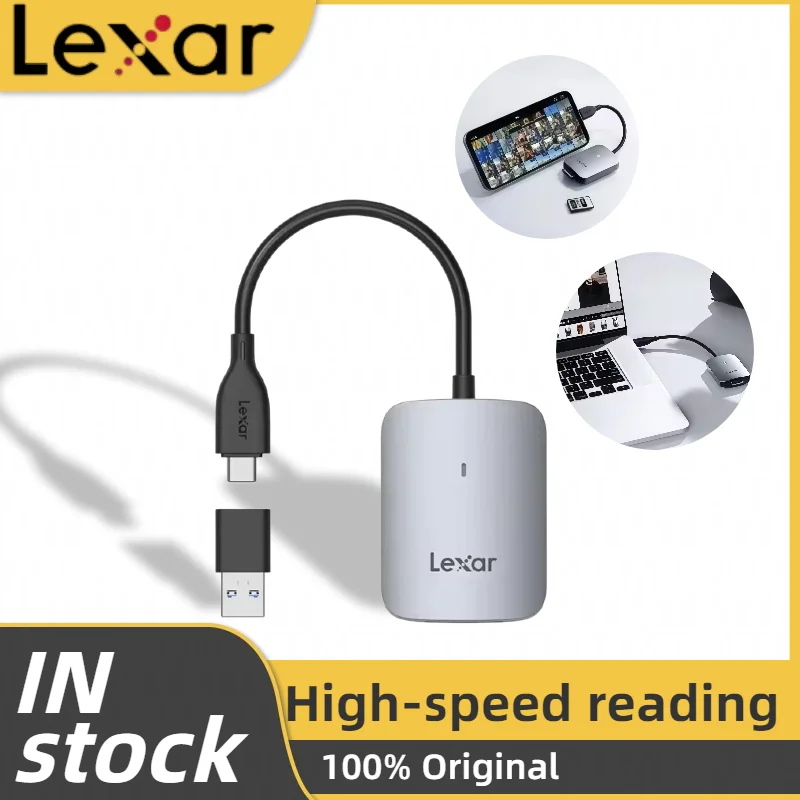 lexarカードリーダー-usb-32-gen2-ハイスピード-cfexpress-type-aカード-10gbps-8k-usb-c-aカードリーダー-読込速度900mb-秒-cfeカードリーダー