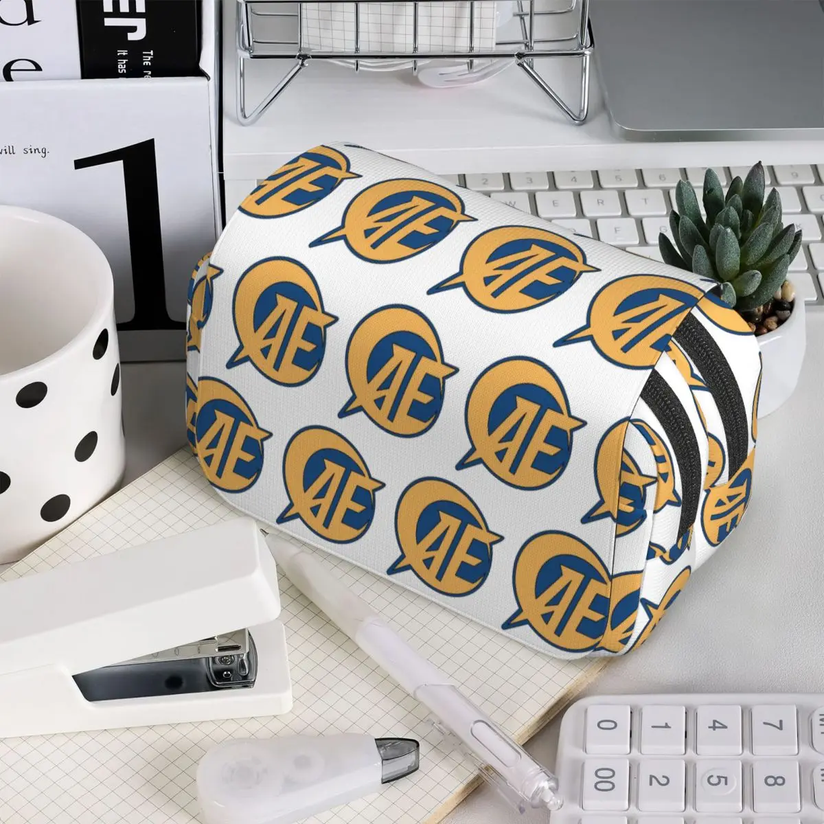 Anaheim Electronics Main Logo Pencil Case for Students School Pen Box Pencil Bag Stationery Supplies Pen Holder Bag