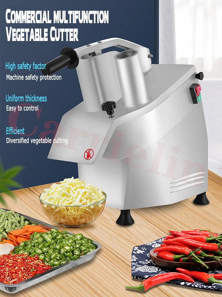 300 Vegetable Chopper Electric Multifunctional Commercial Kitchen Diced Cold Vegetables Potatoes Shredded Cheese Sliced Cucumber