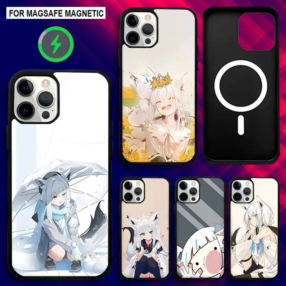 

S-Shirakami Fubuki Phone Case For iPhone 17,16,15,14,13,12,11,Pro,Max,Plus,Mini,SE4,E Magnetic Magsafe Wireless Charging
