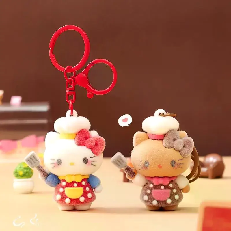

Милый мультяшный брелок Hello Kitty в образе повара, кавайный подвес для телефона, украшение для сумки, аксессуар, подарок