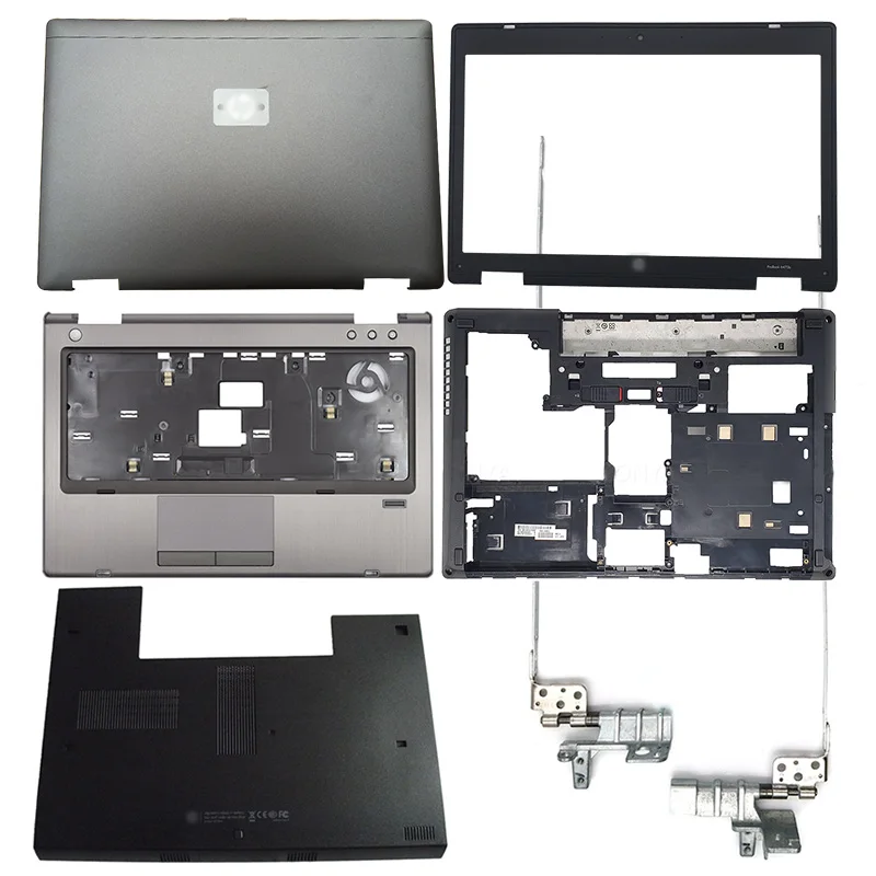 NEW For HP ProBook 6460B 6465B 6470B 6475B Laptop LCD Back Cover/Front Bezel/Hinges/Palmrest/Bottom Case/Bottom Door Cover