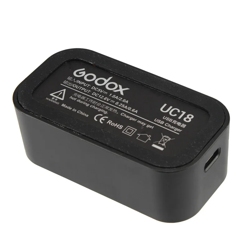 Godox 오리지널 USB 플래시 배터리 충전기, UC18, UC20, UC29, VB18, V850II, V860II, VB20, V350, WB29, AD200, AD200PRO