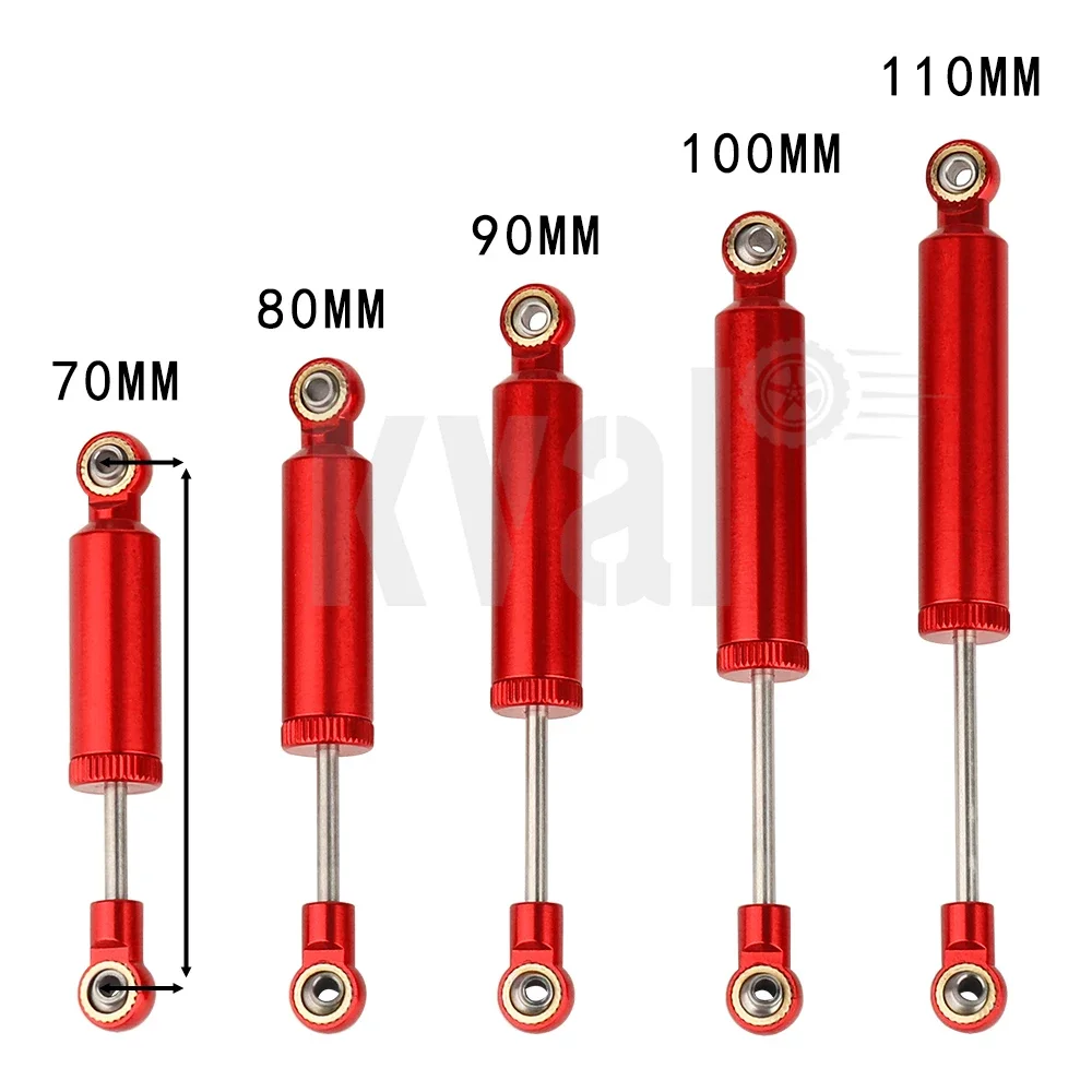 Samochód RC wbudowany amortyzator amortyzator 70/80/90/100/110mm dla 1/10 gąsienica RC osiowy SCX10 II RBX10 Wraith TRX4 MST Redcat