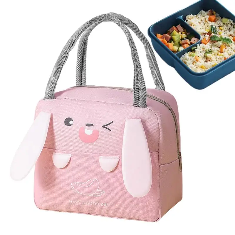 

Cartoon Lunch Bag Insulated Lunch Box Large Capacity Tote Bags Reusable Lunch Container Lunch Box For Picnic School Work Travel