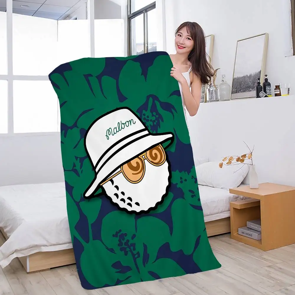 Brand M-Malbon G-Golf Logo Microfiber Printed Beach Towel Mountain Climbing Yoga Beach Swimming Running Absorbent Soft Towel