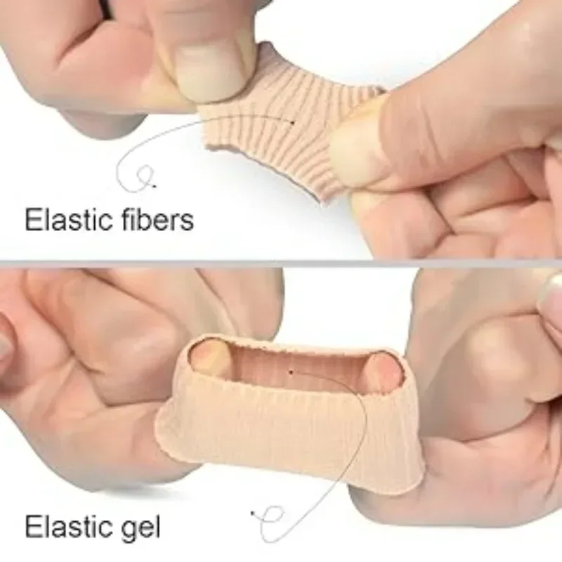 Puntale da donna in fibra gel - Protezioni per le dita anti-vesciche, maniche a mais per tacchi alti, sollievo dal dolore da sfregamento e spremitura delle scarpe