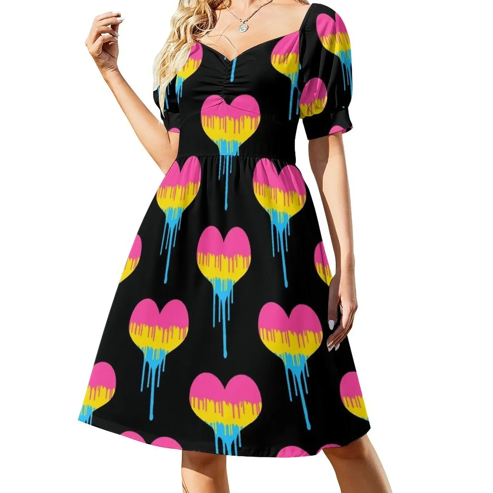 

Pansexual Pride Drip Heart Sleeveless Dress dress summer 2025 women elegant women's dresses sale Dress