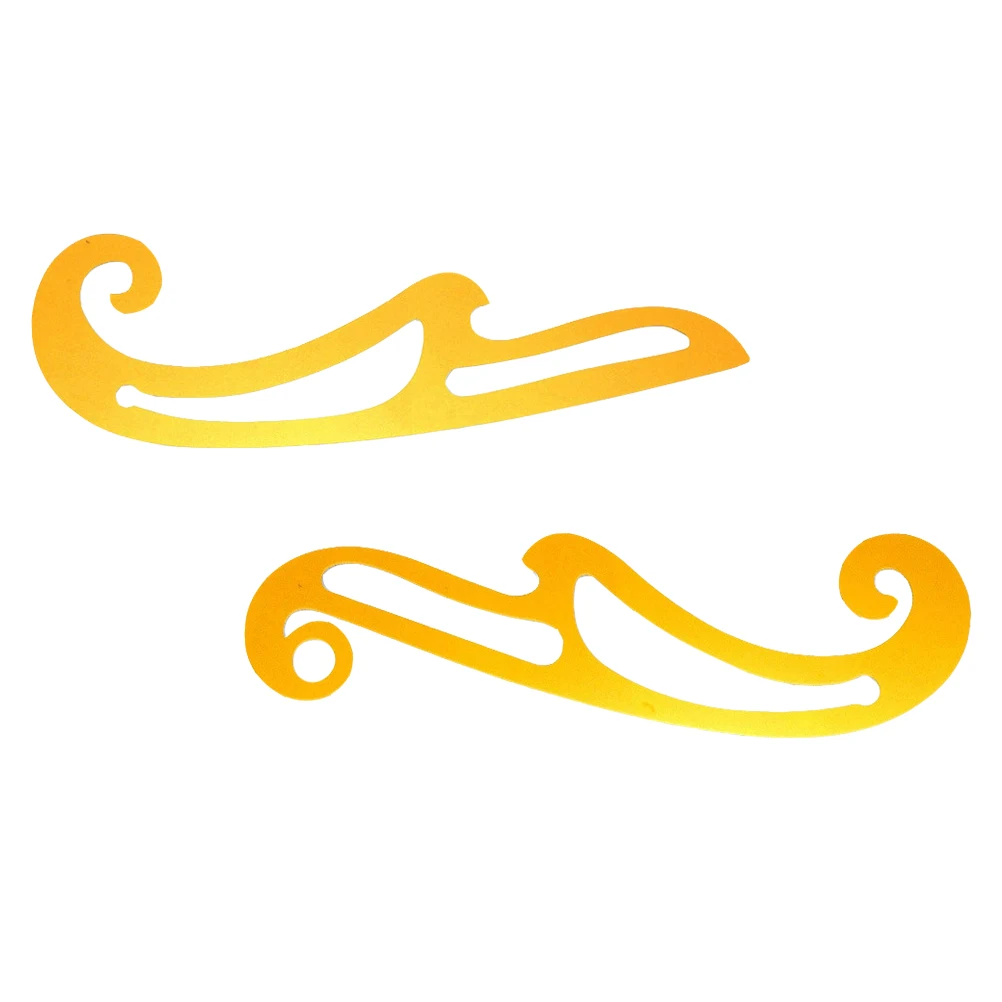 2 قطعة مسطرة منحنية DIY بها بنفسك الخياطة الدقة خياط أداة للحرف اليدوية الملابس التدقيق حاكم النسيج قطع قالب أداة الرسم