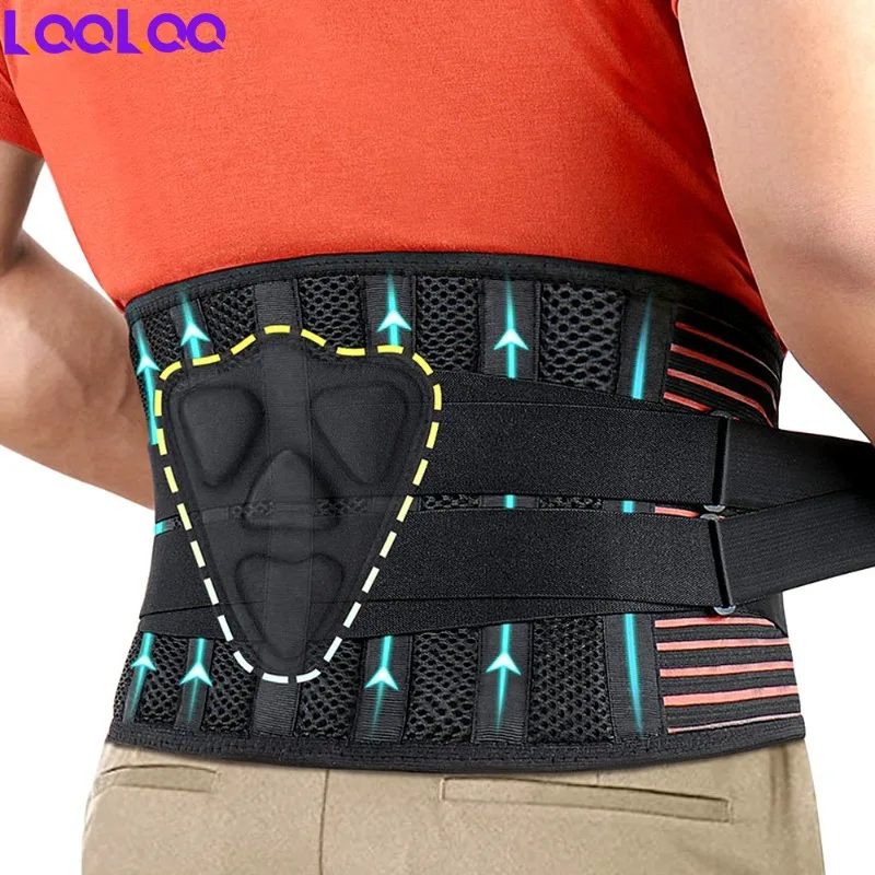 

1Pcs Back Brace Immediate Relief from Back Pain,Herniated Disc,Sciatica Scoliosis Breathable Mesh Design with Lumbar Pad