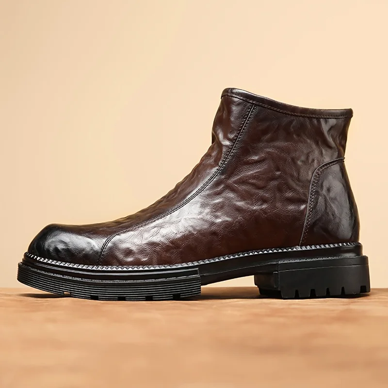 

Bubuk Новые мужские полувысокие ботинки, повседневные ботильоны, легкие и универсальные походные ботинки, стильные мотоциклетные короткие ботинки, подходят для повседневного повседневного туризма, альпинизма, бега, всесезонные мужские дымоходные ботинки с