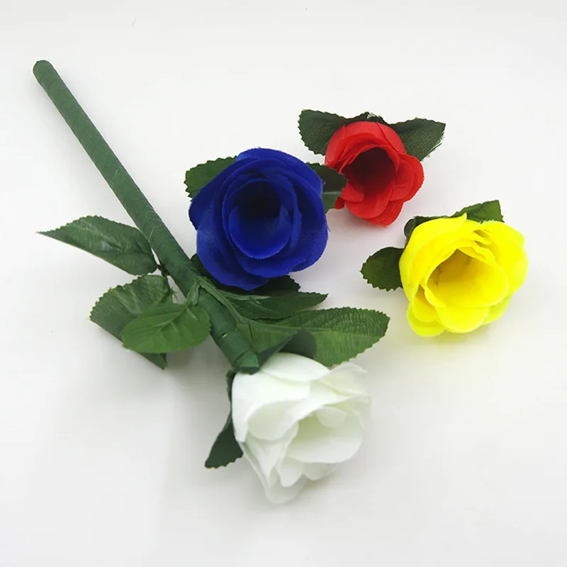 Color Change Roses (4 Colors) Magic Tricks Discoloration Rose Color Changes Flower Magie Stage Street Illusions Gimmicks Comedy