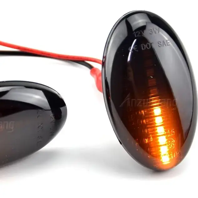 2Pcs Dynamic Led Side Marker Turn Signal Light Sequential Blinker Lamps For Subaru Impreza WRX STI Forester Liberty