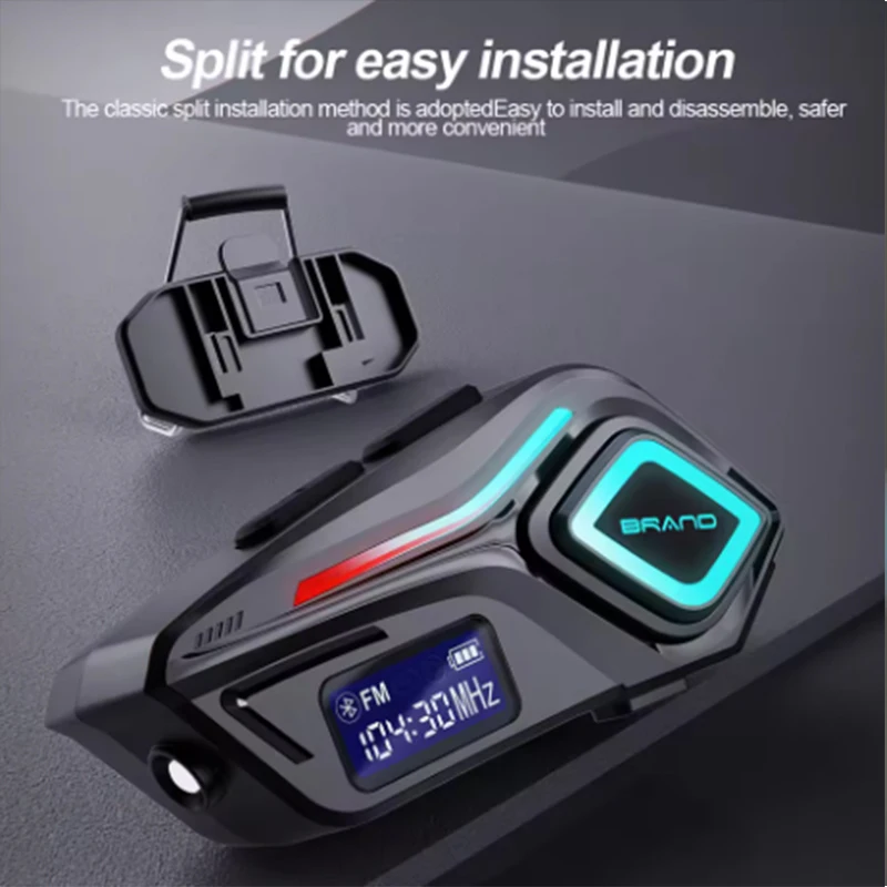 

K08 Мотоциклетный шлем Bluetooth-гарнитура Микрофон Стерео Музыка Потоковое передание Шумоподавление Простая установка для мотоциклистов