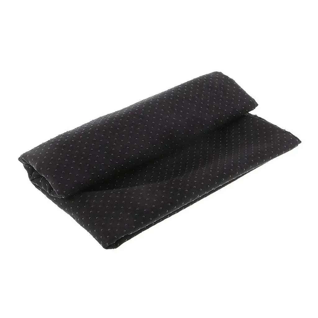 Non Skid Rubber Treated Fabric Black Anti-slip Sewing Material for Shoes Cushion Carpet Sofa and Baby Sole