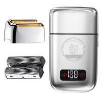Kemei all-metal foil electric shaver hair bald head shaving machine for men beard electric razor barber tool rechargeable
