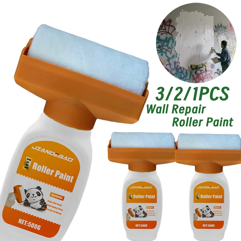 Antimicrobial Wall Coating Roller Water-based Mending Brush Painting For Indoor Home Walls Compact White Emulsion Paint Small Ro