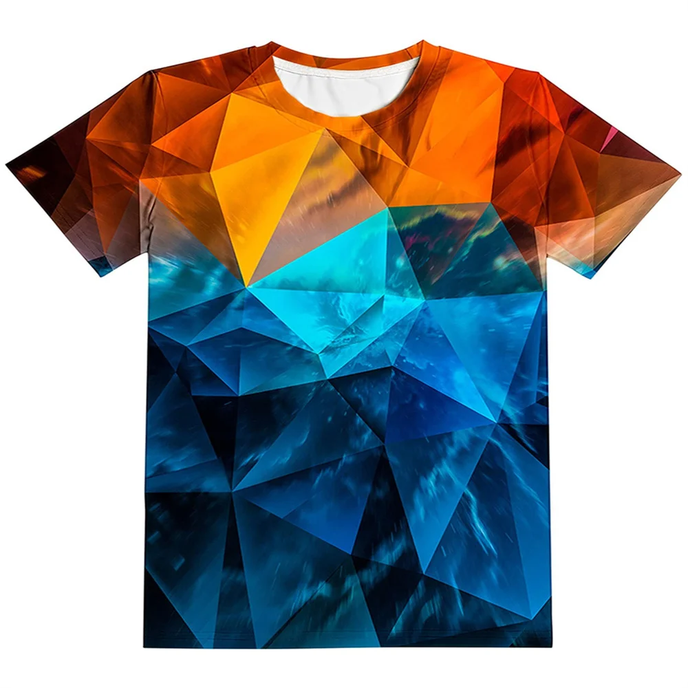 T-Shirts für Kinder, 3D-Druck, Flamme, Blitz, lässig, für Jungen und Mädchen, Tops, Sommer, Rundhalsausschnitt, kurze Ärmel, 2025, Kinderkleidung – Detail 8