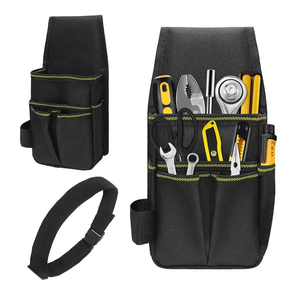 Multi Functional Tools Bag Waist Pouch Belt Storage Holder Organizer Garden Tool Kits Waist Packs Oxford Cloth Pocket Tool Pouc