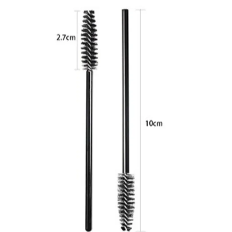 50 Stuks Wegwerp Wimper Borstels Crystal Eye Lash Mascara Wands Glitter Lash Kam Spoolies Micro Make-Up Applicators