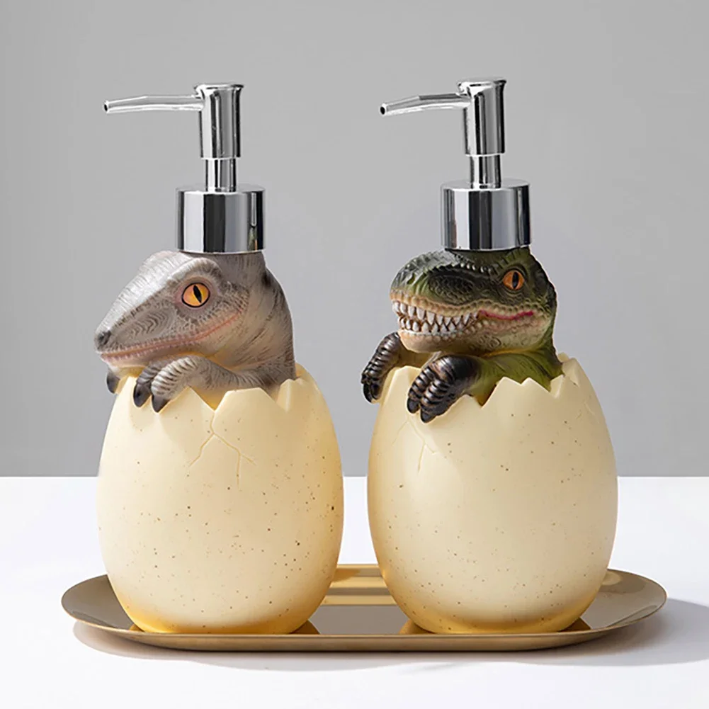 Creative Dinosaur Shape Liquid Soap Dispenser Washing Hand Sanitizer Bottle Bathroom Shampoo Shower Gel Bottles Soap Dispenser
