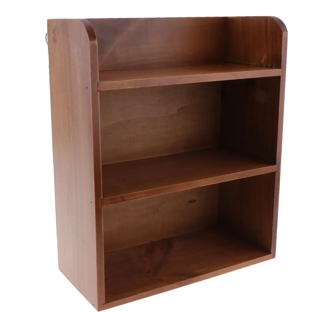 

Wall Mounted Wooden Storage Shelf Office Desktop Storage Shelf Cabby Bin