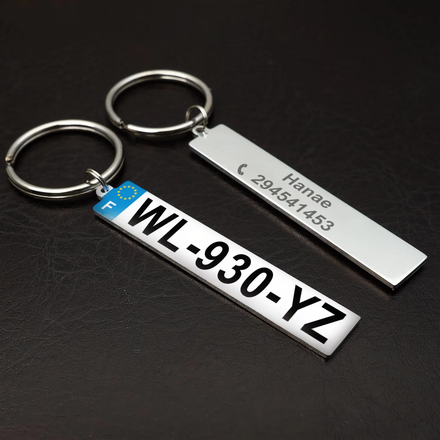 Custom Number Plate Keychain Car Number Plate Keychain Car Number Key Ring Personalized Gift for Him Anti-lost Gift for Driver