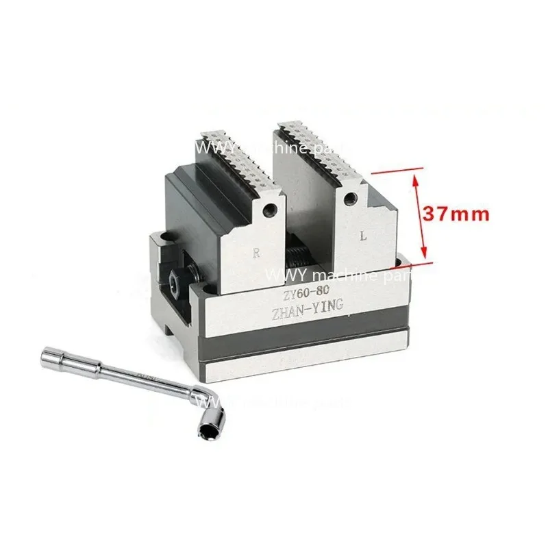 

high Precision ZY60-80 Four Axis Five Axis Turntable Fixture Self Centering CNC Vise Concentric Flat Nose Pliers
