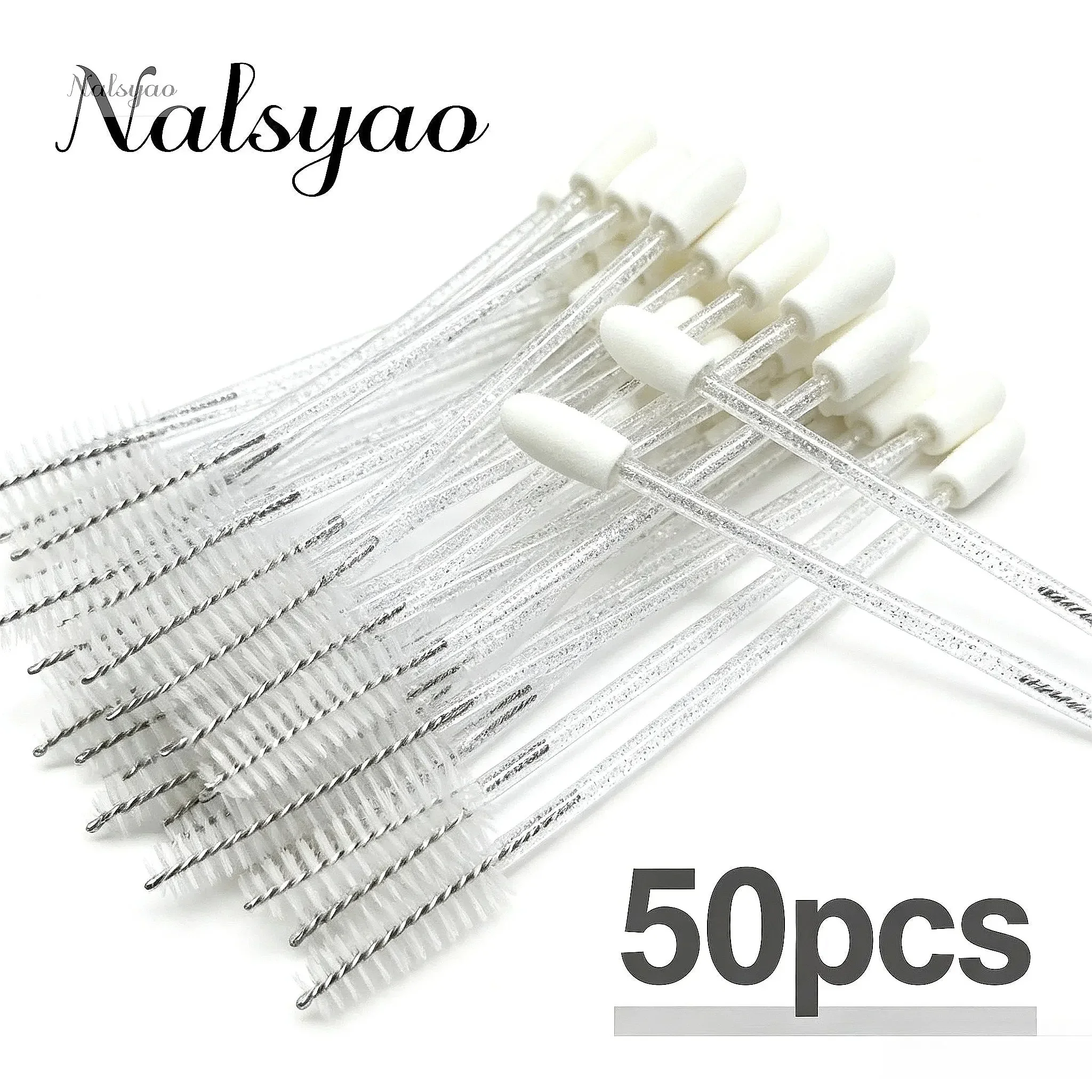 Wholesale 50Pcs Double Ended Eyeshadow Brush Set, Disposable Dual Sided Sponge Applicator, Oval Tipped Makeup