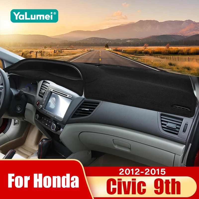 

For Honda Civic 9th 2012 2013 2014 2015 Civic 9 Car Dashboard Sun Shade Cover Instrument Desk Non-slip Pad Accessories