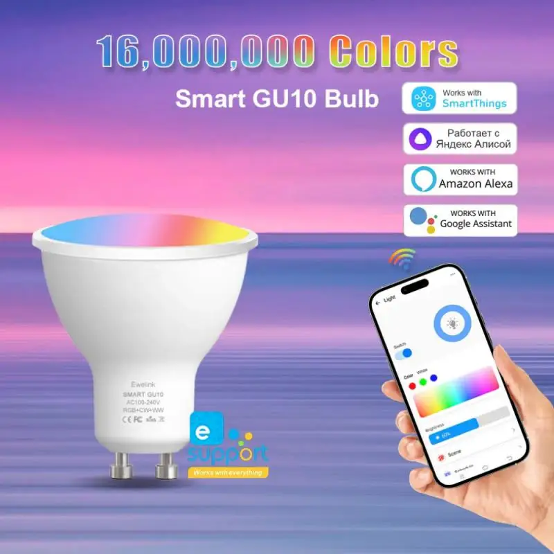 Ewelink หลอดไฟ Smart LED Zigbee3.0สมาร์ทโฮม Yandex Alice Alexa ต้องใช้ฮับโคมไฟดักแมลงเสียงแบบ Google Home