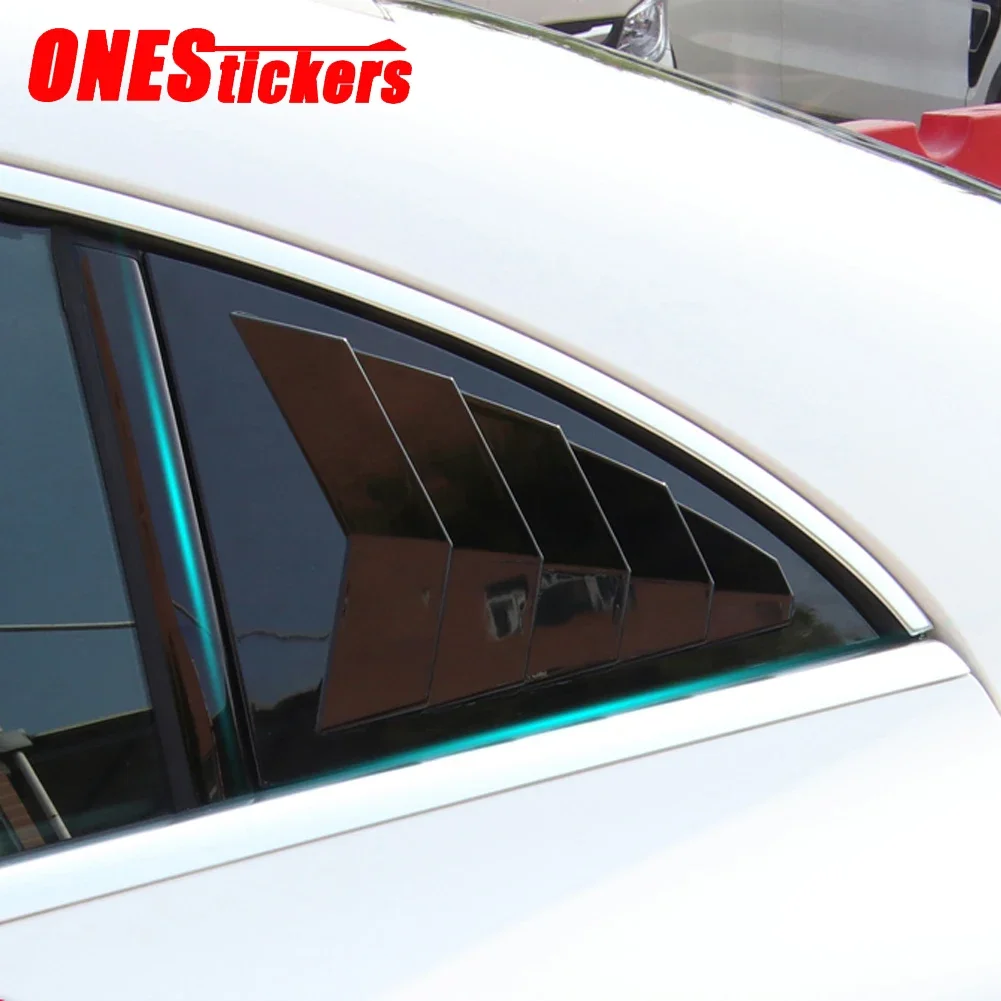 For Mercedes Benz CLA Class AMG C118 W118 CLA180 200 220 250 260 2020-2025 Car Rear Door Louver Window Frame Trim Cover Sticker