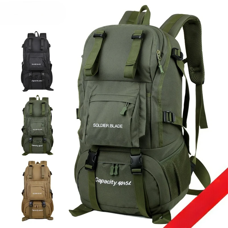 Men Hiking Backpacks Expandable Lightweight Women's Outdoor Travel Bag Large Capacity School Knapsack