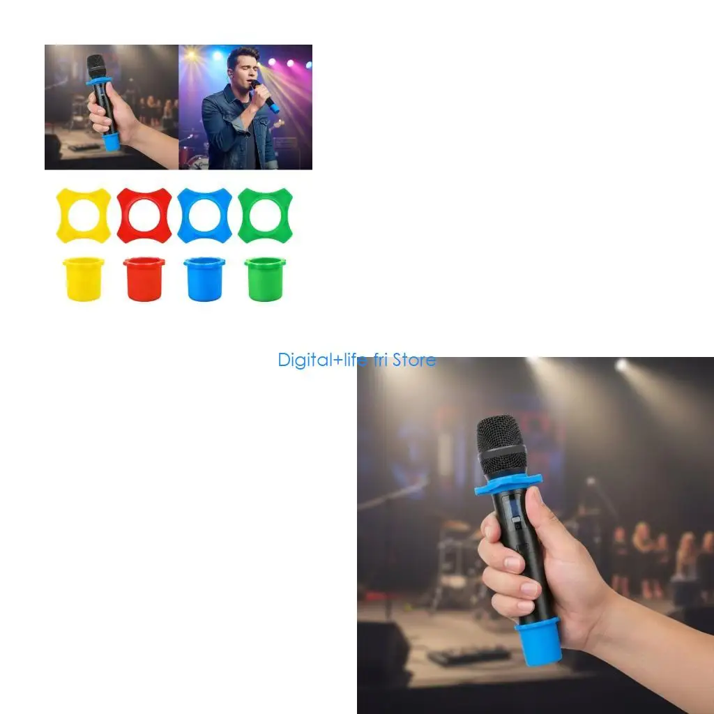 E06D Premium AntiSlip Mic Rings Holder Protective Sleeve for Multiple Device Models