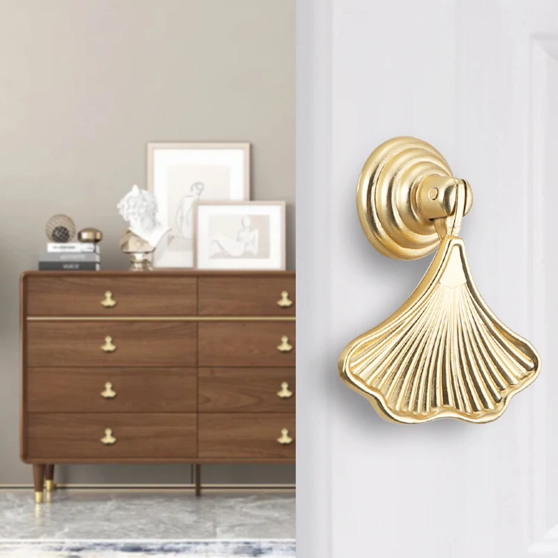 KEDLO vendita calda moderna semplice lusso maniglia foglia cassetto oro manopola in lega di zinco maniglia dell\'armadio da cucina