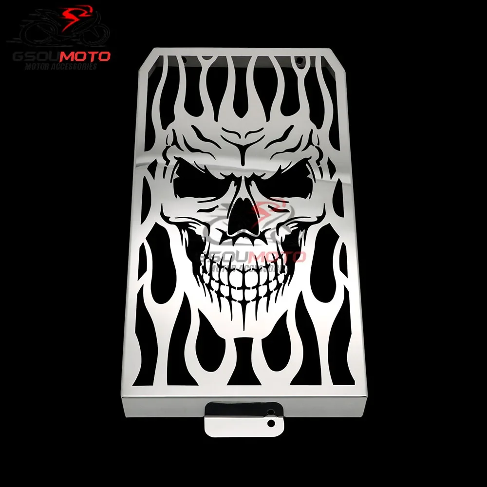Motorbike Skull Grill Grille Radiator Cover Water Cooling Guard Protector For Suzuki M 90 M90 Boulevard VZ1500 VZ 1500 Intruder
