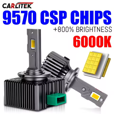 CARLitek D1S D2S D3S D4S LED Headlight Canbus D5S D8S HID Auto Bulb 9570 CSP Chip 40000LM 110W D1R D2R D3R D4R Car Lamp 6000K