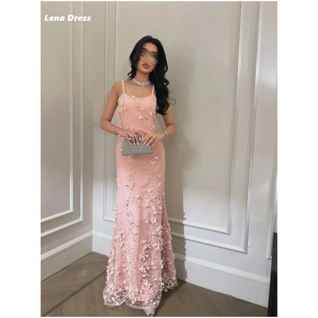 

Lena Fishtail женские вечерние платья для особых случаев свадебное платье по индивидуальному заказу розовая одежда для выпускного вечера без рукавов с цветочным принтом 2025