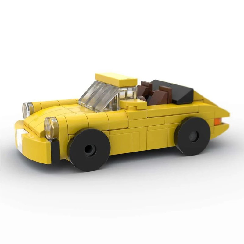 

MOC building blocks Toy Yellow Convertible Model 121pcs Creative assembly set Holiday gift suitable for boys birthday