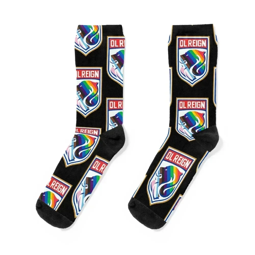 Ol Reign Lion Pride Crest Socks cute floral Women's Socks Men's