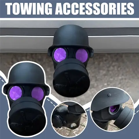 टो हिच डस्ट कैप - हेडगियर डिज़ाइन ट्रेलर कपलिंग कवर, पीला सुरक्षित हुक प्रोटेक्टर 12 best sales टो हुक कवर - №7